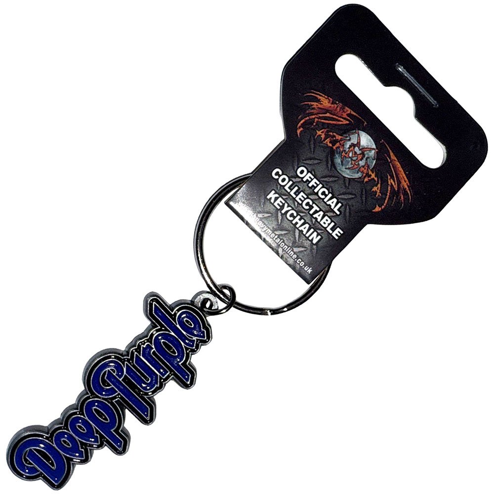 Deep Purple - Logo Schlüsselring - Dunkelblau